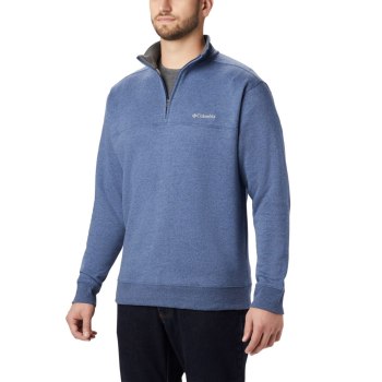 Columbia Hart Mountain II Half Zip, Sudaderas Grises Oscuro Para Hombre | 716350-YQF